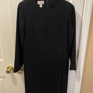 Talbots Classic Black Long Sleeve Dress